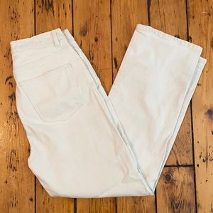 &other stories straight leg white jeans
